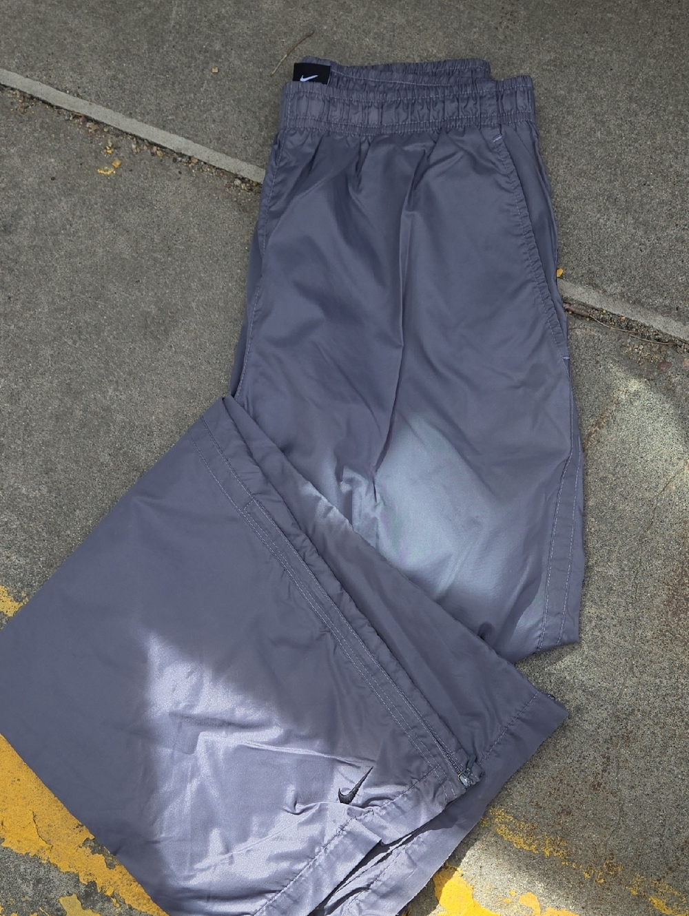 Vintage Nike Gray Athletic Track Pants Mens Medium